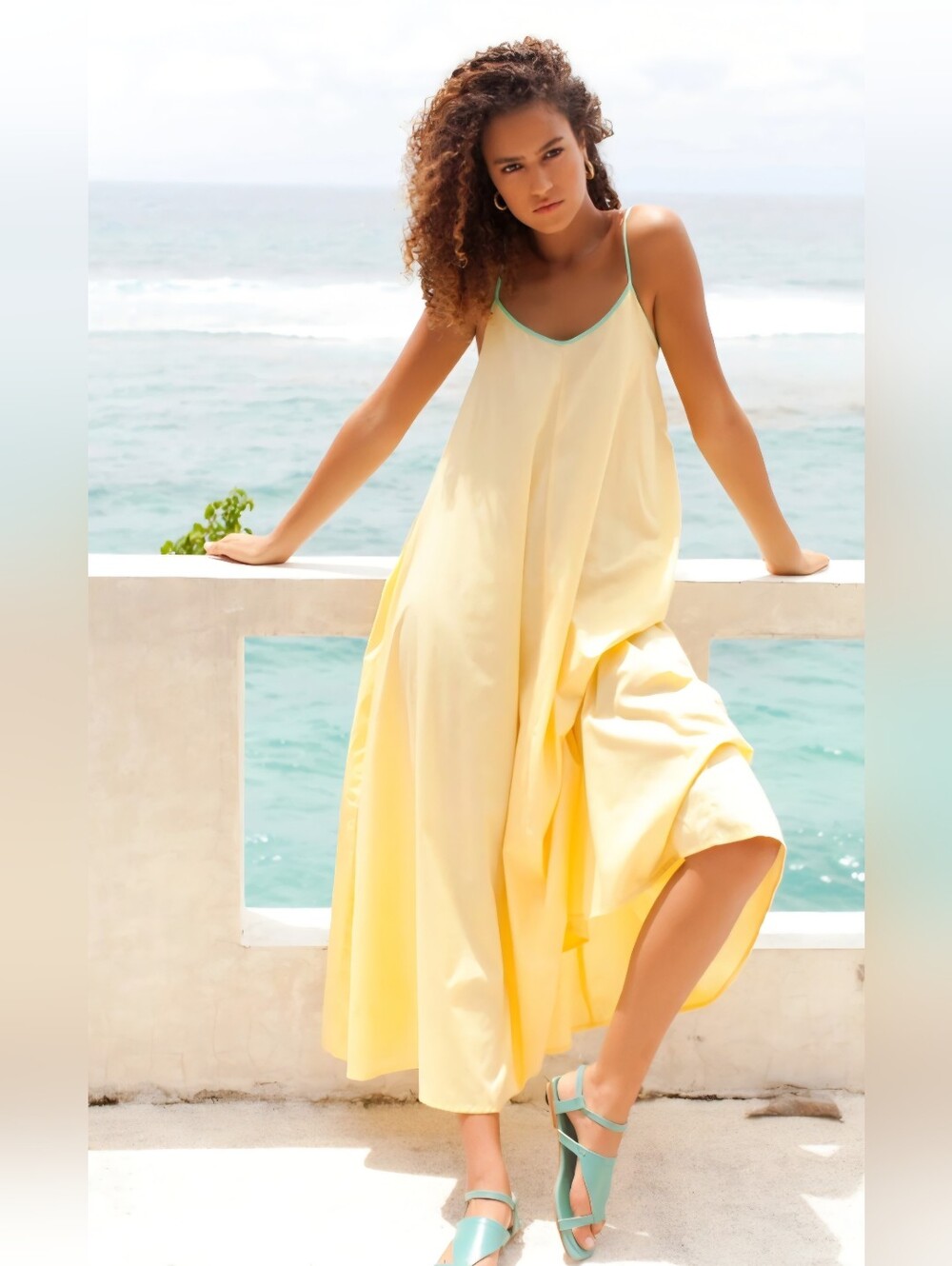 ELF - Gabriella Open Back Slip Maxi  Dress